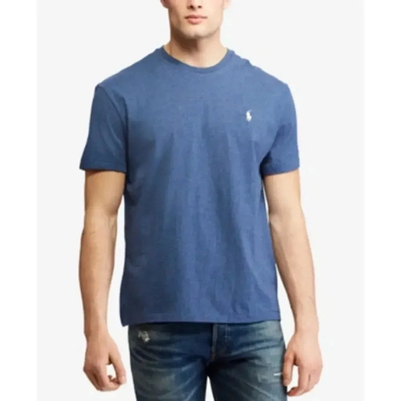 NEW Polo Ralph Lauren Classic Fit Crew Neck T-Shirt Short Sleeve Blue Mens XXL - Picture 1 of 8
